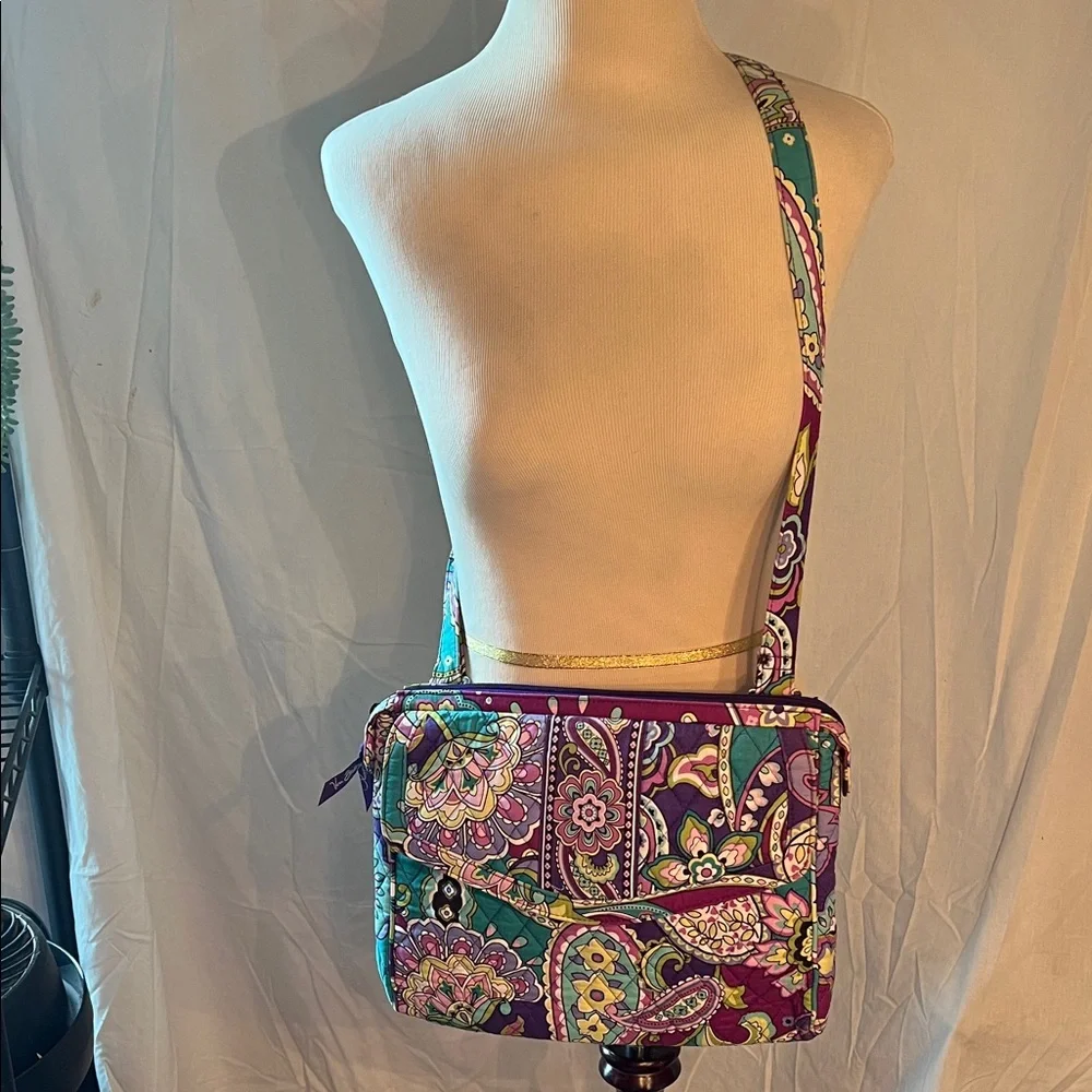 Vera Bradley Purple and Blue Laptop Bag - Picture 4 of 13